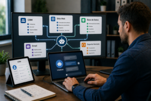 integracion sistemas chatbot crm empresa
