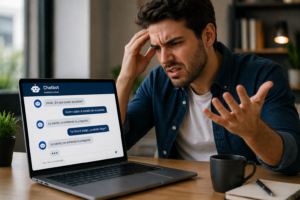 cliente frustrado chatbot respuestas genericas