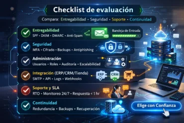 Business email provider: evaluation checklist