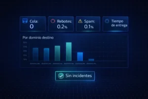correo compatible con CONTPAQi con monitoreo de colas y rebotes