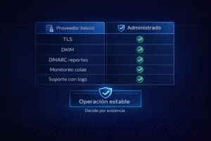 Proveedor de Correo para ERP Empresarial con SPF DKIM DMARC