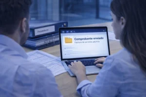 equipo de TI revisando logs de correo