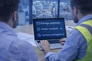 equipo de TI analizando logs y métricas de correo