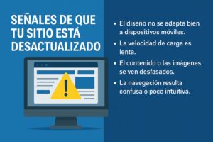 Empresario mexicano revisando la reputación digital de su empresa en una laptop