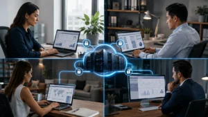 Servidor VPS ejecutando sistemas administrativos empresariales